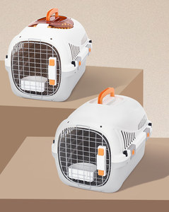 Boîte de transport portable pour animaux de compagnie approuvée par les compagnies aériennes, cage de voyage anti-stress pour chat et <span class=keywords><strong>chien</strong></span>, matériau PP, capacité de 7,5 kg pour voiture et expédition - Product Image 6