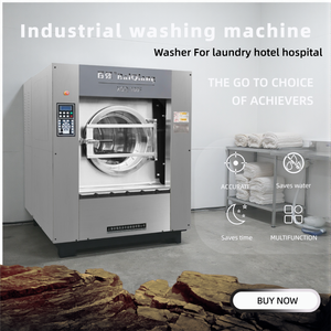 Laveuse-Sécheuse Industrielle Commerciale pour Entreprise, Machine à Laver Professionnelle à Tambour <span class=keywords><strong>de</strong></span> 100 kg pour Blanchisserie, Laveuse à Pression avec <span class=keywords><strong>Chariot</strong></span> - Product Image 3