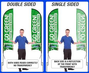 Quảng Cáo Khuyến Mại Dễ Dàng Để Cài Đặt Polyester Thể Thao Bay Biểu Ngữ Bãi Biển Cờ Tùy Chỉnh In Logo Ngoài Trời Lông Cờ - Product Image 5