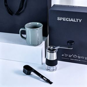 Ensemble de cafetière spécialisée 3 tasses avec poignée en bois pour la maison, le bureau, coffret cadeau - Product Image 3