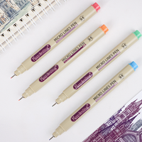 Ensemble de stylos techniques Keep Smiling 12 couleurs 0,5 mm, stylos à micro-lignes colorés de haute qualité pour l'illustration, le dessin et le traçage de lignes