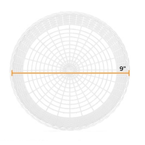 BPA Free Reusable Plastic Paper Plate Holders Heavy Duty Woven Paper Plate Holder White