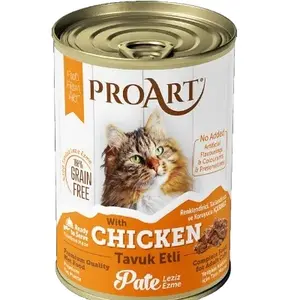 ProArt Makanan basah kucing Pate dengan ayam untuk menjaga berat badan yang sehat bahan antioksidan alami untuk pencernaan sehat