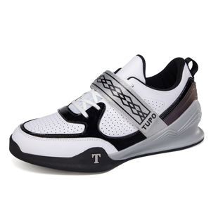 <span class=keywords><strong>Chaussures</strong></span> de musculation pour hommes et femmes, baskets <span class=keywords><strong>d</strong></span>'entraînement pour squats, <span class=keywords><strong>chaussures</strong></span> de sport athlétiques basses à fermeture auto-agrippante en cuir microfibre, légères - Product Image 1
