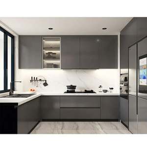 Diseño de Cocina Moderna Blanca, Gabinetes Personalizados de Lujo con Isla, Conjunto de Muebles Elegantes y con Estilo - Product Image 3