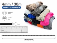Großhandel 100ft 550 Reflektierende Paracord-Abspannleine Geringe Mindestbestellmenge 7-Strang Nylon Tarnfarben Zelt-Windseil Camping-Plane Wandern