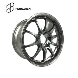 Pengzhen 10 Ruji CE28 velg mobil, Monoblock paduan pelek 18 inci abu-abu untuk BMW 3 seri e90 desain 5x120