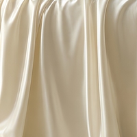 Tissu de literie en Tencel Lyocell de luxe 400TC, couleur crème ivoire, matière soyeuse et lisse, housse de couette textile