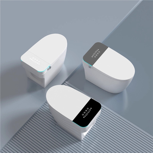 <span class=keywords><strong>WC</strong></span> Intelligente con Apertura Automatica del <span class=keywords><strong>Coperchio</strong></span>, Sedile Riscaldato, Doppio Scarico, Serbatoio dell'Acqua e Bidet - Sanitari in Ceramica Moderni - Product Image 2