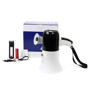 Hot Sell Battery Charge Megaphone Hand Speaker Siren 15W Handhold High Power Megaphone Loudspeaker