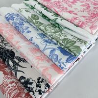 Serviettes de table en tissu polyester à imprimé floral décoratif en gros pour les mariages, les banquets, les événements, les hôtels