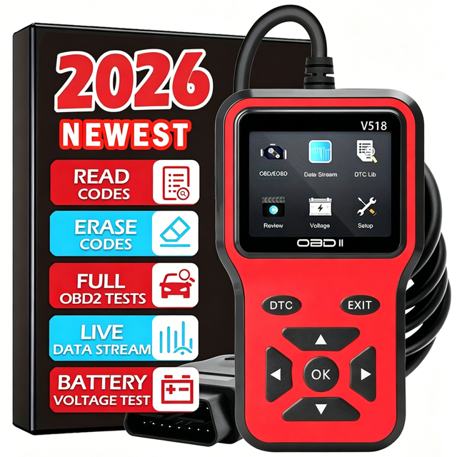 Factory Priced V518 OBD2 Scanner Universal Auto Diagnostic Tool for Checking Engine Fault Codes Electric EOBD Reader for Cars