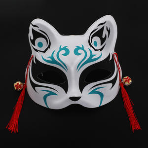 Yarım Yüz Kedi Tilki Peri Karikatür Maskeleri Plastik Malzeme Erkekler Kadınlar Gece Pazarı Manzaralı Alan Toptan Satış - Product Image 4