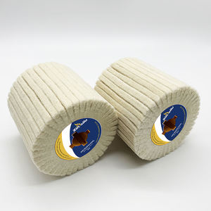 Roue de <span class=keywords><strong>brosse</strong></span> de feutre de laine de roue d'aileron <span class=keywords><strong>pour</strong></span> le tambour de réparation d'aluminium d'acier inoxydable de polonais en métal - Product Image 6