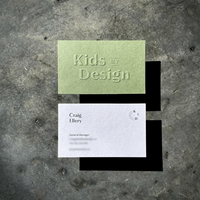 Cartes de visite personnalisées en gros, gaufrées, imprimées en couleur, tailles personnalisables, services d'impression personnalisés