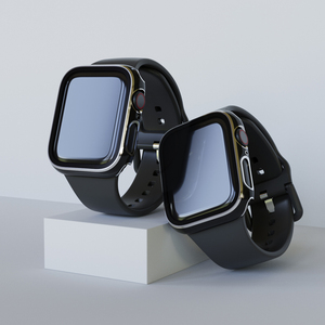 Étui rigide Compatible avec <span class=keywords><strong>Apple</strong></span> watch 7 41mm 45mm avec protecteur d'écran en verre trempé Ultra-mince HD couvercle de protection transparent - Product Image 6