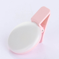 Mini anneau lumineux LED portable et durable à clipser, rechargeable par USB, pour la photographie sur téléphone et le streaming en direct