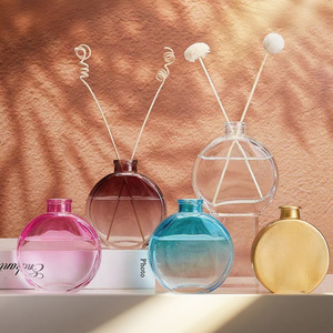 2025 Factory Home Decoration Natural Empty Essential Oil Aromatherapy Glass <b>Aromatic</b> Reed Air Diffuser Bottle 50ml 100ml 150ml - Product Image 3