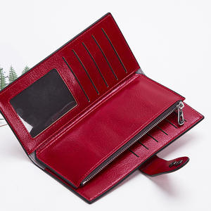 Cartera de mano larga de cuero de gran capacidad, bolso de mano para mujer al por mayor - Product Image 4