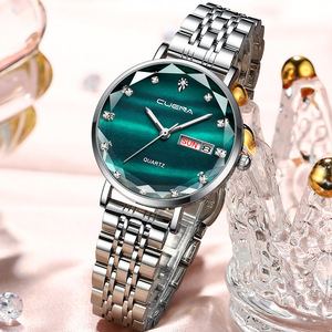 <span class=keywords><strong>CUENA</strong></span> – montre étanche pour femme, bracelet en acier inoxydable, à Quartz, tendance 6002 - Product Image 3