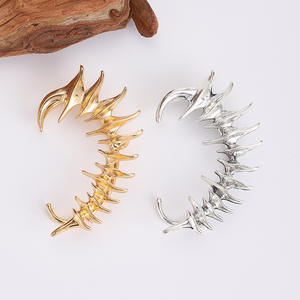 Edgy Thorn Spine <span class=keywords><strong>Ear</strong></span> Cuff-Pendientes de estilo mecánico sin perforación Clips de oreja de metal asimétricos únicos para hombres y mujeres - Product Image 5