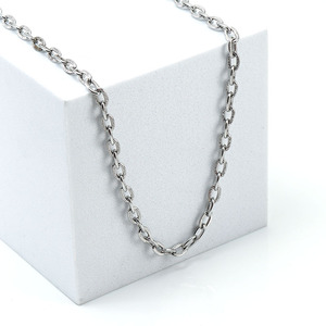 Zogxin Stainless Steel O-Shaped Embossed Chain For Necklace Making 304 Metal Jewelry Finding Component - Product Image 4