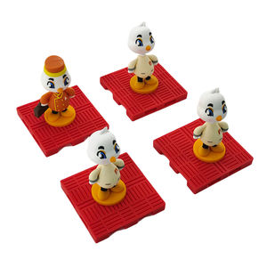 Sous-verre personnalisé en PVC souple rouge, antidérapant, résistant à la chaleur, écologique, personnalisable, protection de table, accessoires de cuisine - Product Image 2