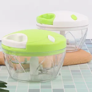 Raybin Custom Keuken Gadget Hoge Kwaliteit Plastic Mini Handleiding Pull Vegetable Cutter Slicer Speedy Chopper