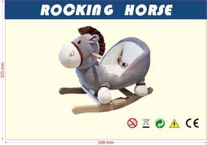 Chaise berçante pour bébé en forme de <span class=keywords><strong>girafe</strong></span> en peluche avec musique de berceuse pour bébé - Product Image 2