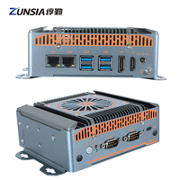 Mini PC Industrial de 2 Puertos LAN y 2*COM, Intel de 14.ª Generación Core Ultra 7 255H 155H Ultra 5 225H 125H, 2*DDR5, X86 Integrado, Mini PC para Riel DIN