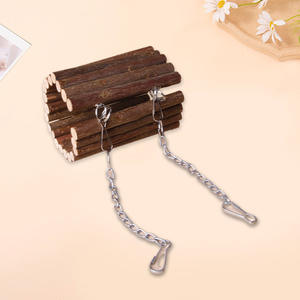 Palle di miele di seta dorata Hangable lemuri di legno che scivolano rami di alberi-stanze interattive di fuga per animali domestici tunnel altalene per criceti - Product Image 3