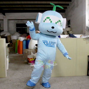 Costume de mascotte sur le thème des plantes bleues personnalisable avec logo de marque, costume de marche unisexe de haute qualité pour adultes pour la promotion de la marque, les fêtes - Product Image 6