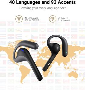 Jam tangan W4 Pro, penerjemah bahasa 40 Earbuds penerjemah AI, dengan fitur panggilan & Video, kompatibilitas aplikasi IOS & Android-abu-abu - Product Image 5
