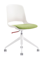 Chaise de bureau élégante et moderne avec base en nylon et coque en plastique pour la maison, le bureau, l'école, l'hôtel