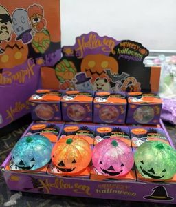 Venta al por mayor de fábrica: Caja misteriosa de Halloween con juguetes blandos personalizados de calabaza, globo ocular y purpurina para aliviar el estrés, a granel. - Product Image 4