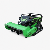 Tondeuse à chenilles télécommandée robuste de 105 cm avec moteur Lonxin de 13 CV 65 °   Escalade pour l'utilisation dans les vergers en pente