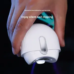 Coupe-ongles électrique en acier inoxydable pour bébés et enfants, polisseur d'ongles entièrement automatique anti-pincement pour adultes - Product Image 2