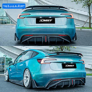 ชุดแต่งพลั่วหน้าคาร์บอนไฟเบอร์ CMST คุณภาพสูงพร้อมริมฝีปากด้านหน้าเหมาะสําหรับรถ <span class=keywords><strong>Tesla</strong></span> รุ่น <span class=keywords><strong>3</strong></span> ที่ได้รับการอัปเดตในปี 2023 - Product Image 4