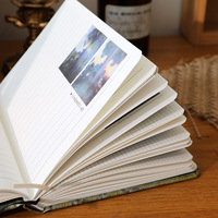 Livre d'adresses en cuir PU, papier à feuilles mobiles, 98 feuilles, série de peinture à l'huile imprimée numériquement, classique, simple, rétro, usage promotionnel