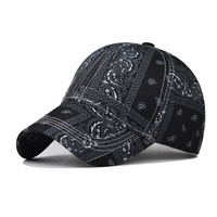 Nuovo Arrivo Cappellino da Baseball con Stampa Paisley e Bandana, Cappello da Papà con Stampa Avocado, Visiera Parasole Unisex per Coppie, Cappelli Personalizzati di Fabbrica