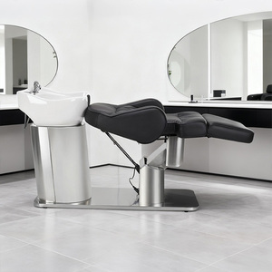 Sillón Eléctrico de Lavado de Cabello XFMC de Fábrica, Moderno y Cómodo, de Cuero PU, Equipo de Salón, Cama de Masaje para Headspa con Lavabo - Product Image 4