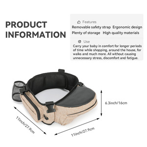 <span class=keywords><strong>Marsupio</strong></span> Porta Bebè Certificato Sicuro per Donne, Zaino Porta Bebè con Estensori per Neonati e Bambini, Borsa Casual - Product Image 3