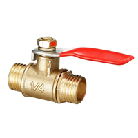 Vannes pneumatiques à connexion rapide Vanne à boisseau sphérique en laiton avec ajustement de poussée pour l'eau 1/8 1/4 3/8 1/2 pouce raccord de tuyau fileté mâle à femelle
