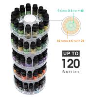 Conception de taille personnalisée d'usine bouteille d'huile essentielle de CBD multicouche parfum jus soins de la peau boissons présentoir en acrylique