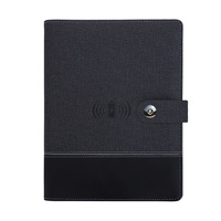 Libreta con Banco de Energía, Memoria USB, Agenda Digital A5, Cuaderno de Cuero PU, Promoción, Novedad
