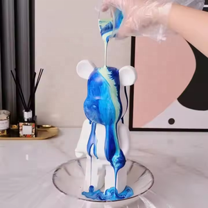 Hot Sale Pop Diy Resin Craft White Brick Bear <strong>Figurine</strong> 27cm 35cm <strong>50cm</strong> Building Blocks Bear for Family Gatherings - Product Image 6