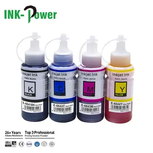 잉크 힘 664 T664 T6641 색깔 호환성 병 물-Epson L220 L306 L655 ET-1400 인쇄 기계 tinta를 위한 근거한 보충물 Eco 탱크 잉크