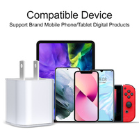 Cargador de Pared USB-C Tipo C PD de 30 W, Enchufe Estadounidense Plegable, Adaptador Europeo, Mini Cargador de Teléfono GaN para iPhone y Android