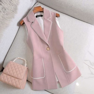 Nuevo <span class=keywords><strong>Chaleco</strong></span> de Traje para <span class=keywords><strong>Mujer</strong></span>, Corte Entallado, Profesional - Product Image 1