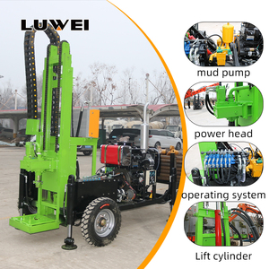 Hiệu quả tiêu thụ thấp 35hp bánh xe nước giếng khoan giàn khoan máy nước ngầm máy khoan cho nước ngầm khoan - Product Image 3
